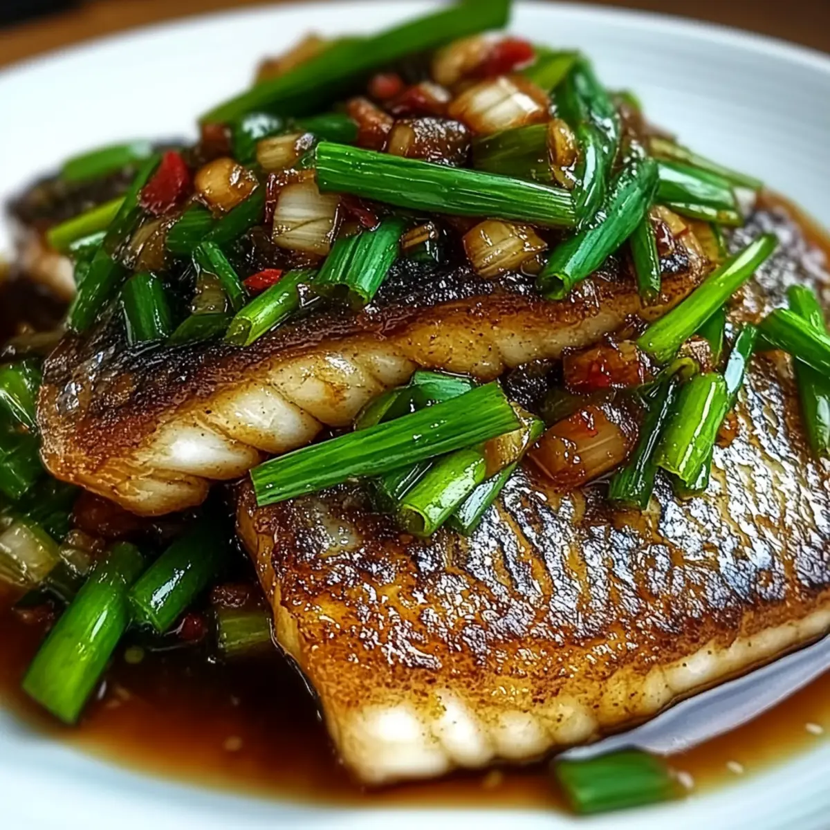 Ginger Onion Fried Sea Bass: A Flavorful Weeknight Winner