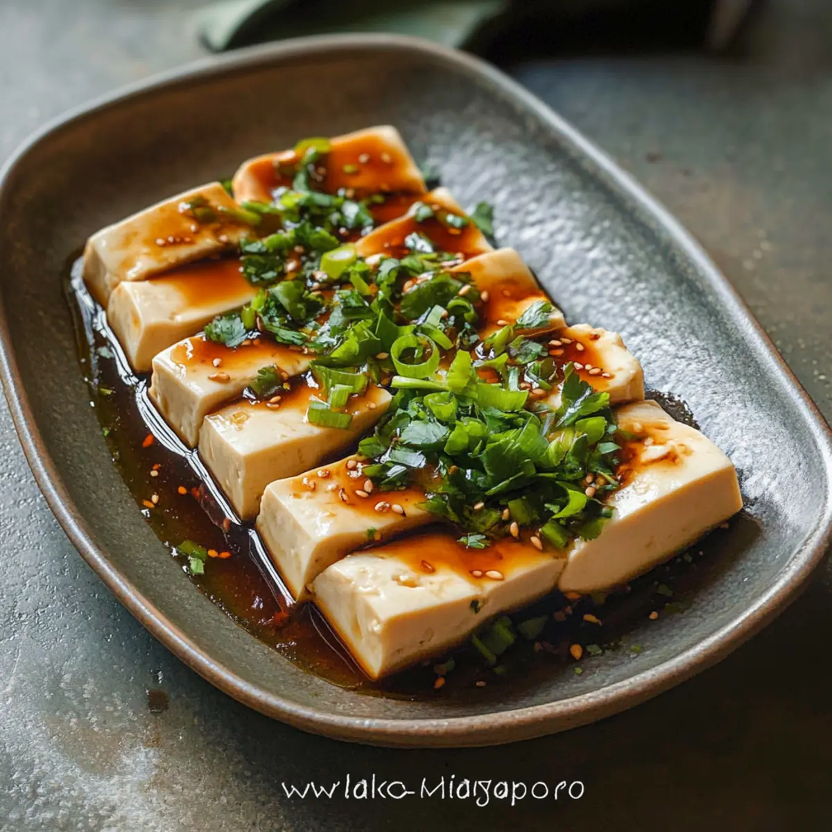 Delicious Steamed Tofu with Soy Garlic Sauce you'll Love