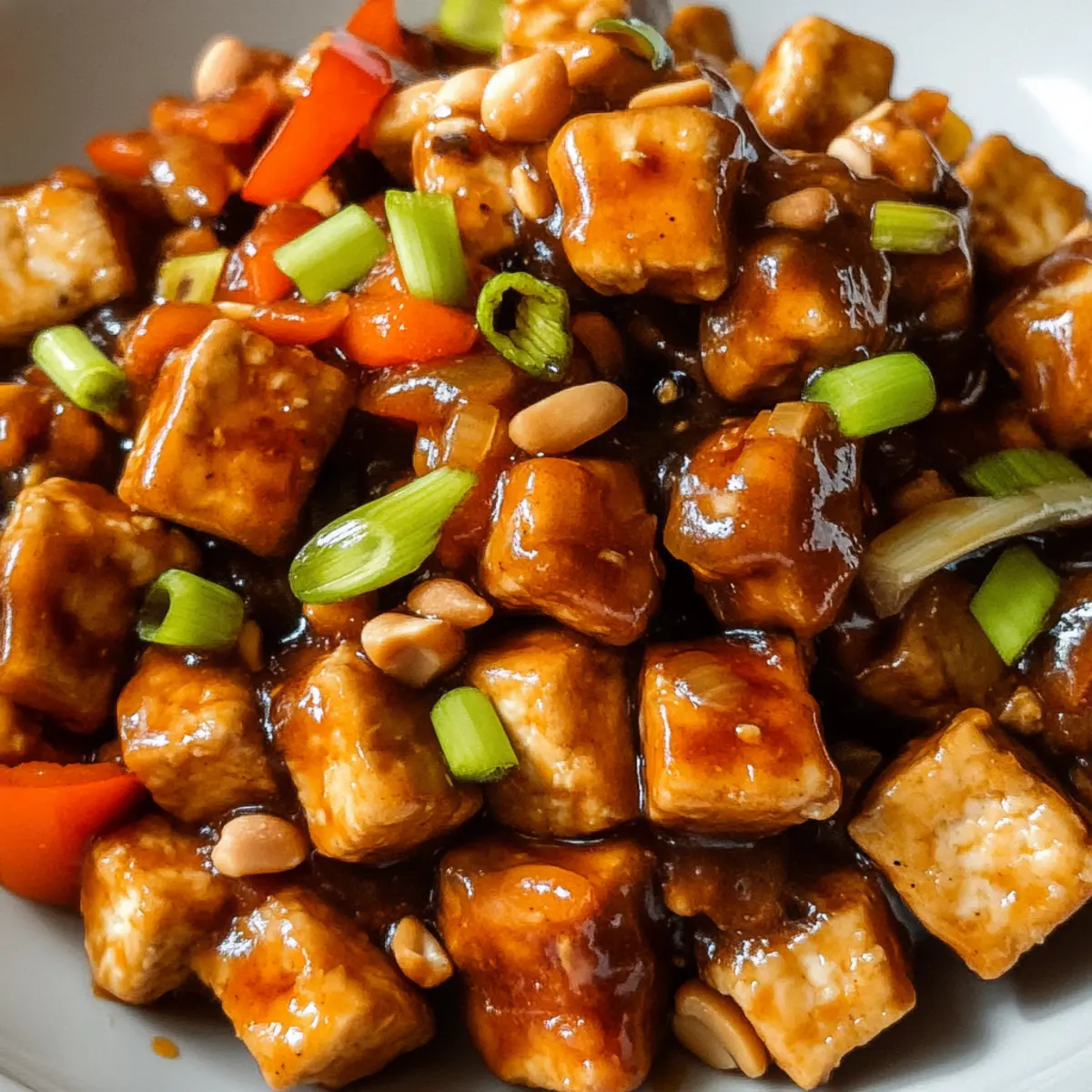 Vegan Kung Pao Tofu – Crispy Delight in Every Bite