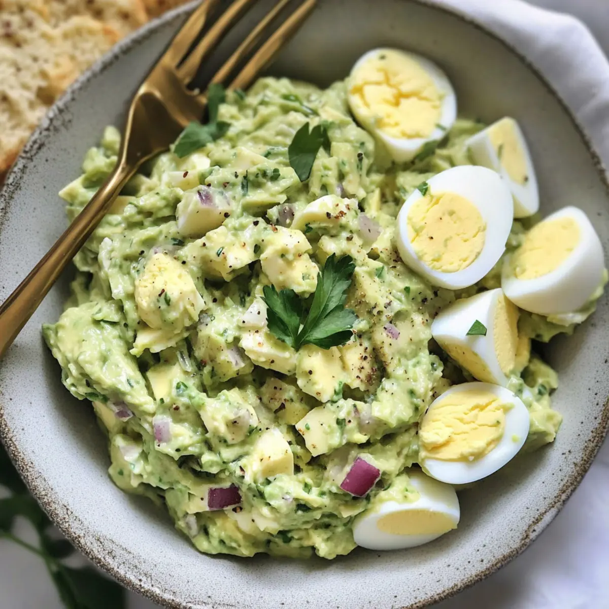 Herby Avocado Egg Salad: A Creamy, Healthy Delight