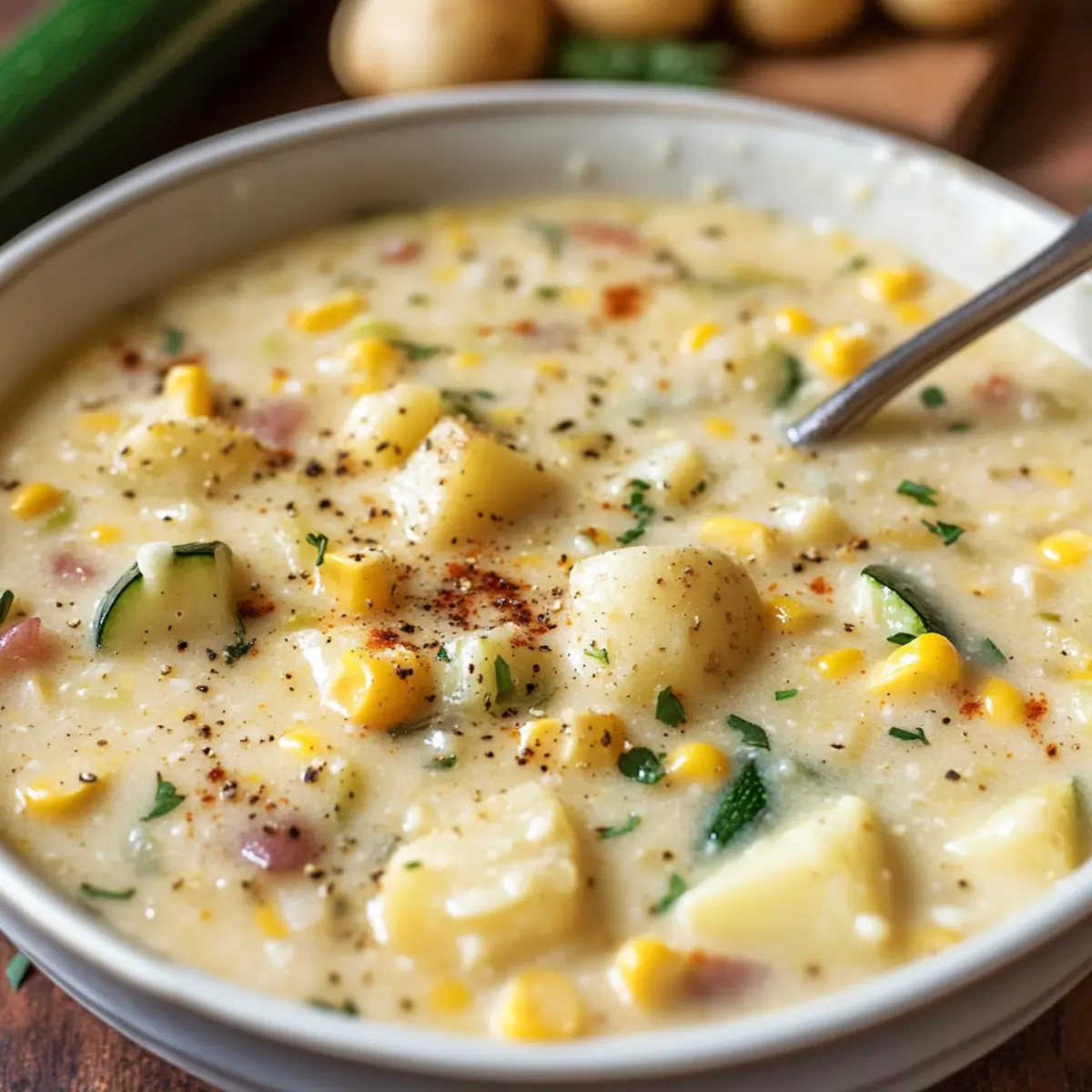 Delicious Summer Corn and Zucchini Chowder for Warm Days