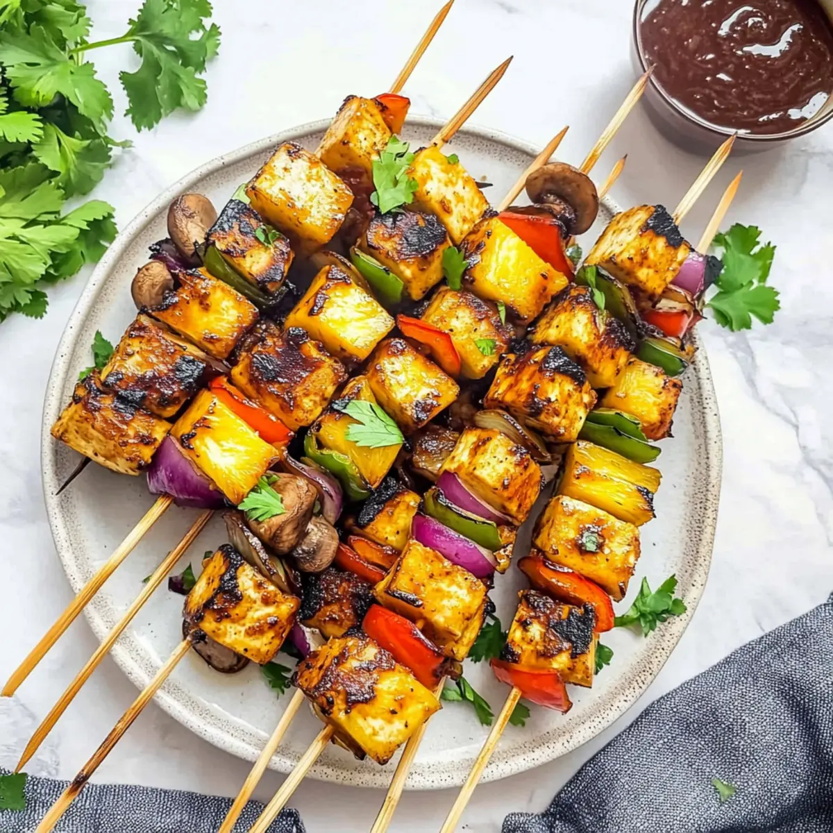 Grilled Pineapple & Tofu Kebabs for a Flavorful Summer Feast