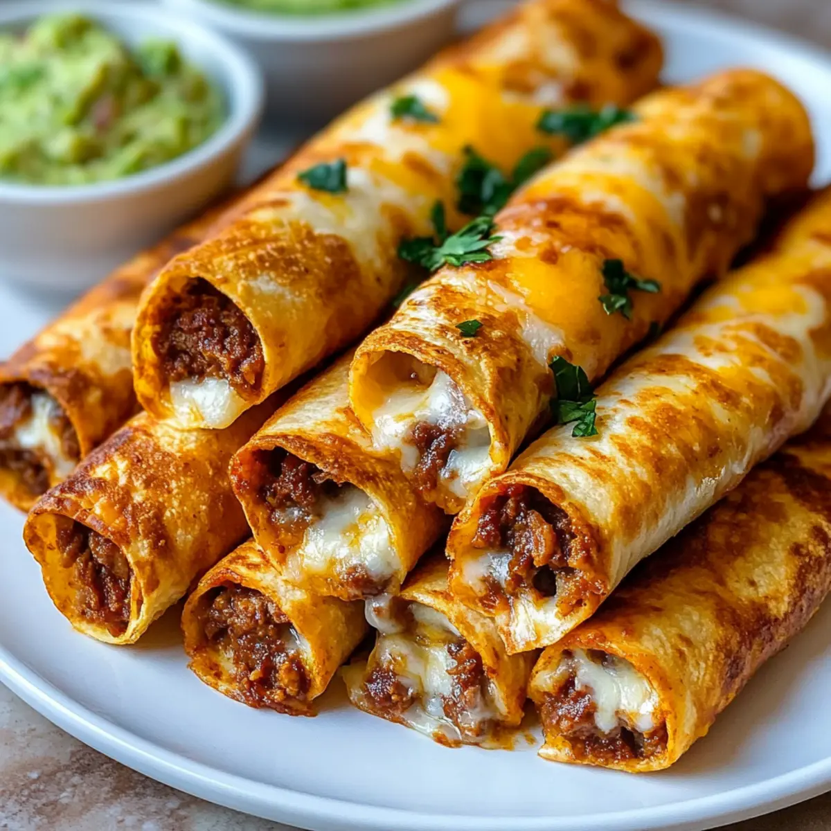 Crispy Cheesy Beef Taquitos: Quick, Flavor-Packed Delight