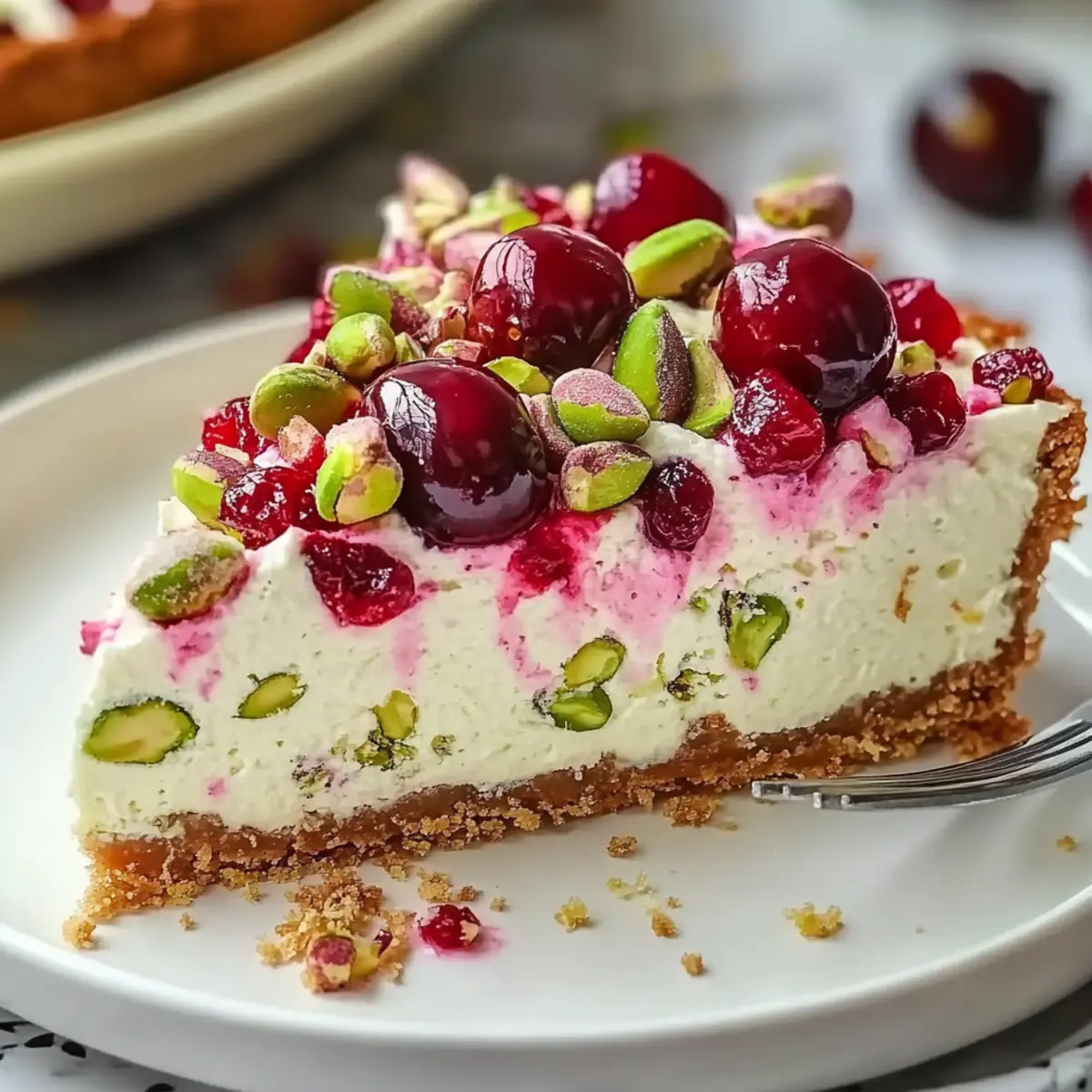 Lemon-Lime Cherry Pistachio Cheesecake for Ultimate Delight