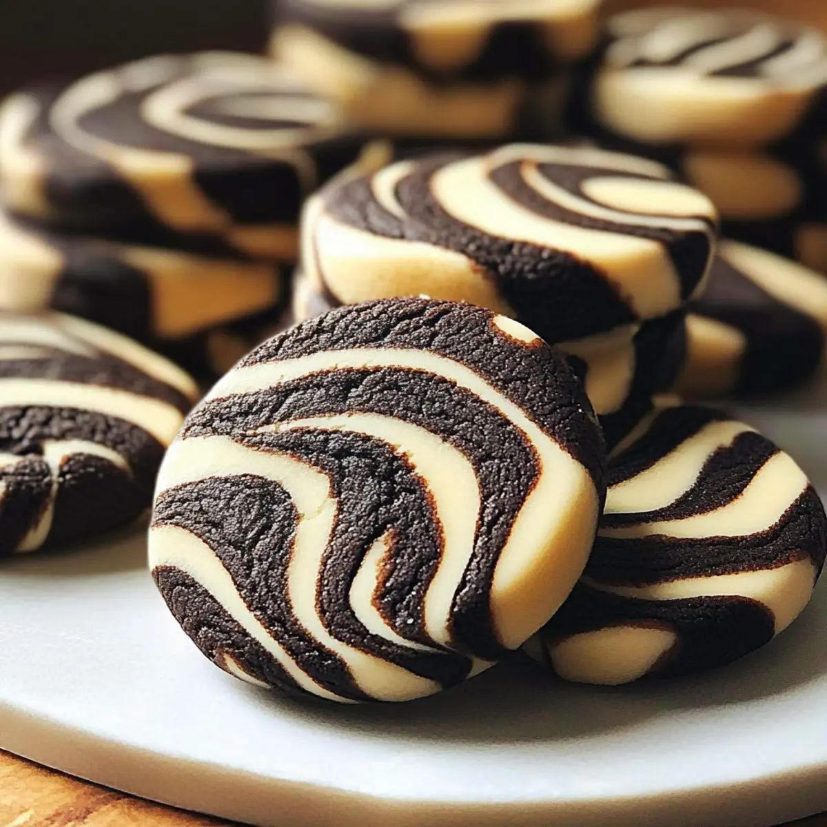 Zebra Cookies: Indulge in Swirled Chocolate-Vanilla Bliss