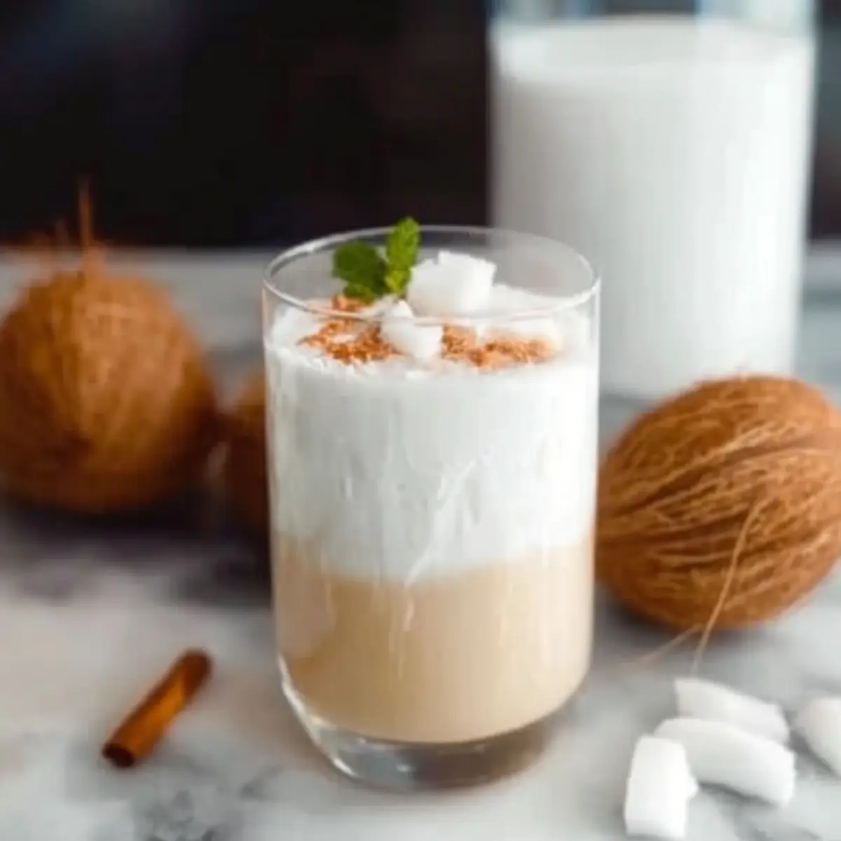 Fresh and Creamy Coconut Punch for a Tropical Escape