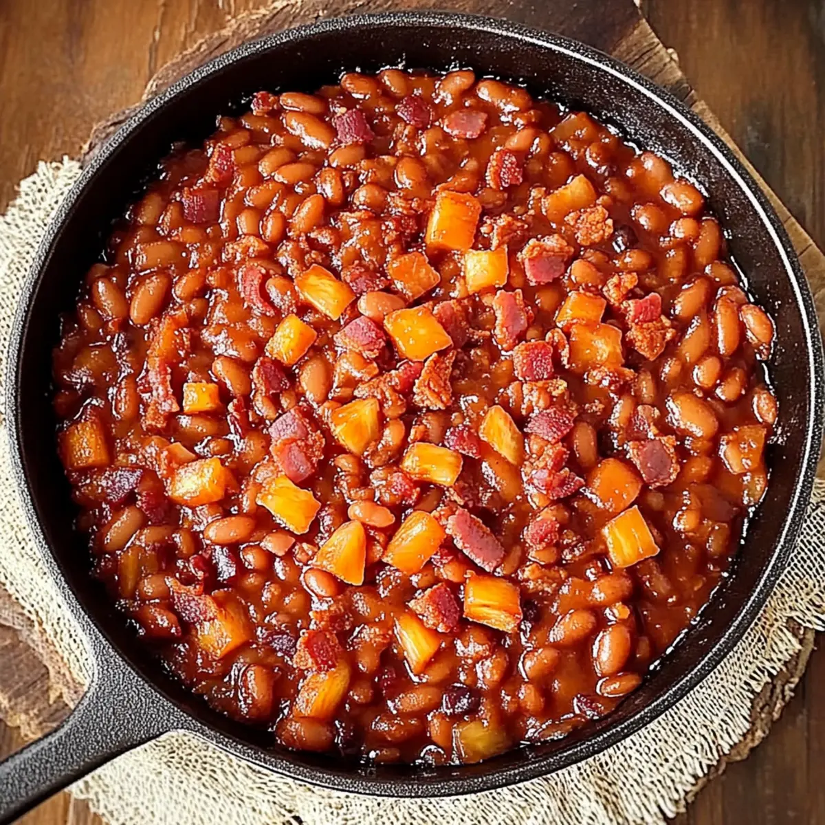 Bacon Pineapple Baked Beans: Sweet, Smoky Summer Delight