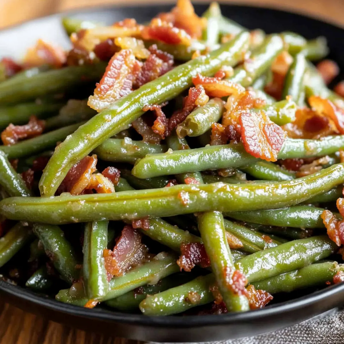 Savory Crack Green Beans with Bacon for a Flavor Boost