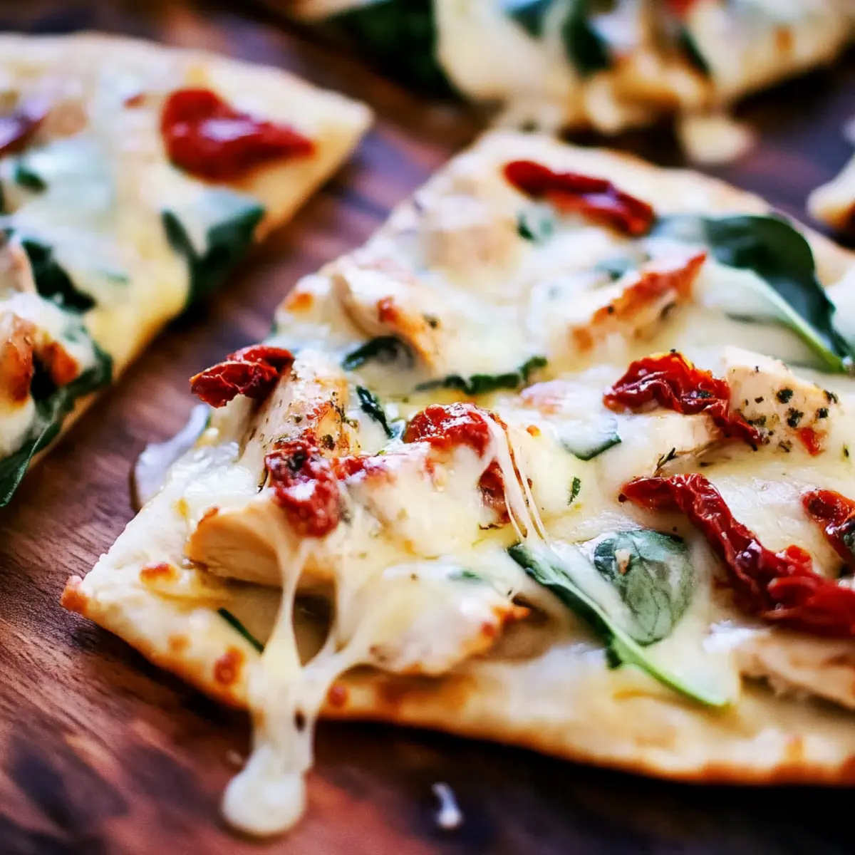 Tuscan Garlic Chicken Pita Pizzas for a Quick Delicious Dinner
