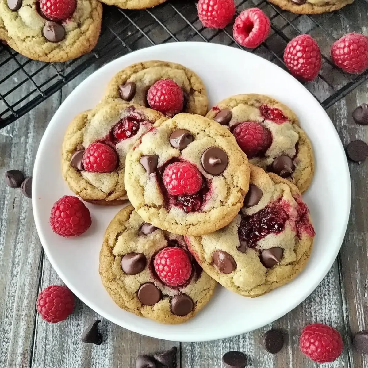 Raspberry Chocolate Chip Cookies for a Sweet Summer Treat