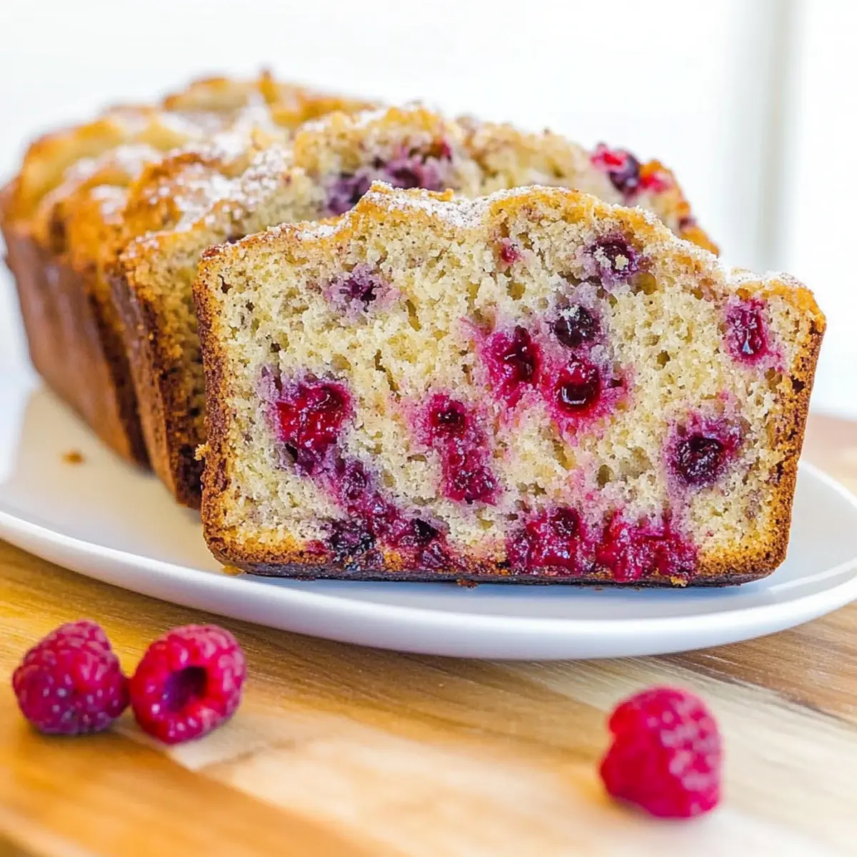 Delicious Raspberry Bread Bursting with Berry Bliss