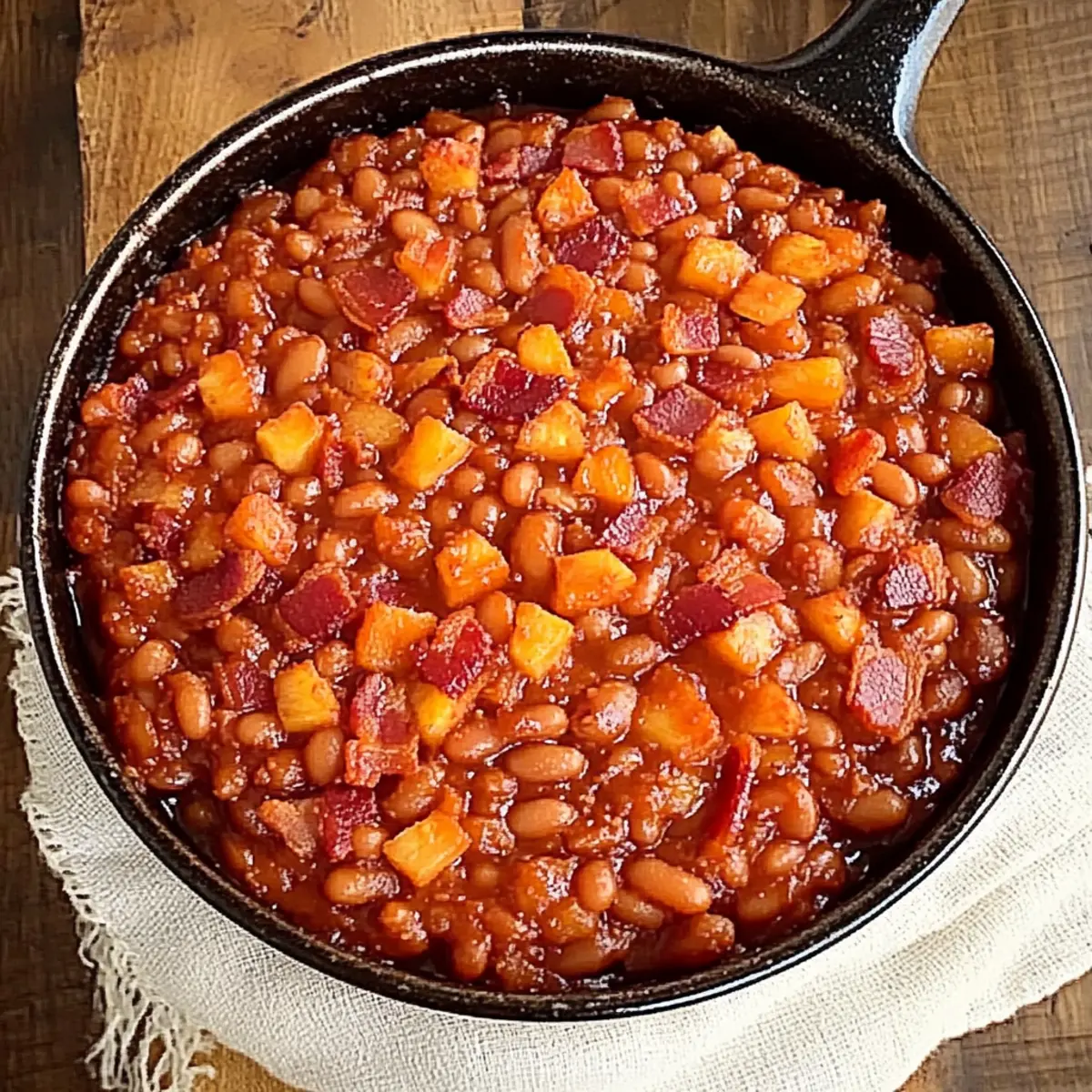 Bacon Pineapple Baked Beans: A Sweet & Smoky BBQ Delight