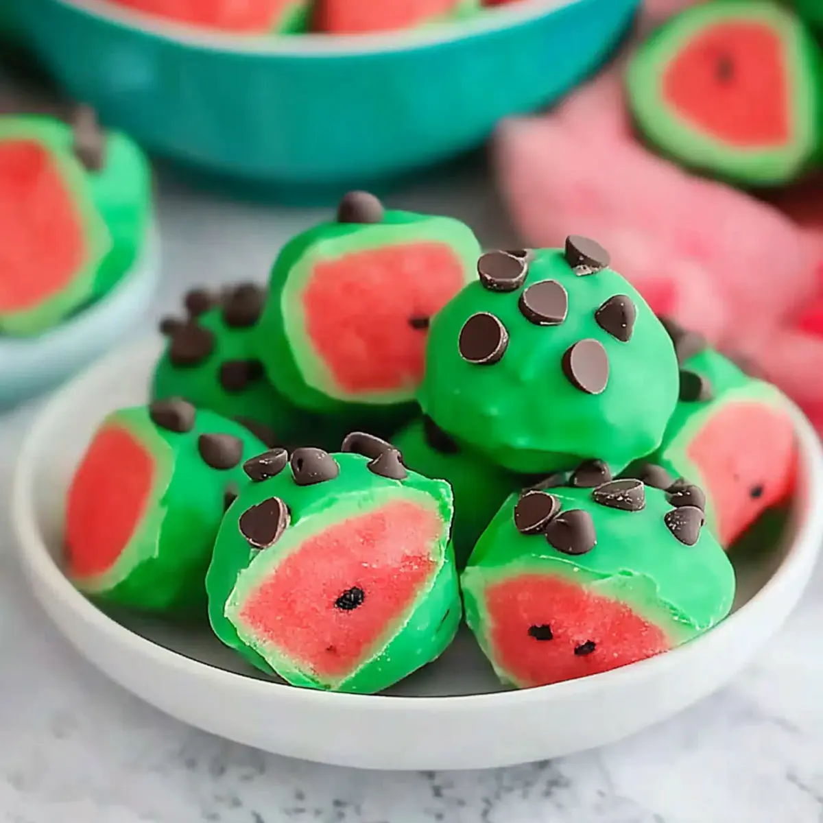 Watermelon Truffles – No Bake Sweet Summer Delight